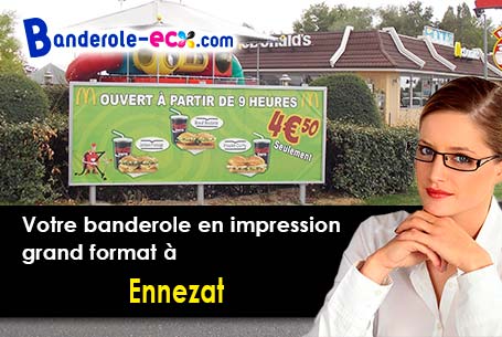 Création gratuite de votre banderole publicitaire à Ennezat (Puy-de-Dôme/63720)