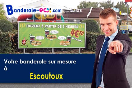 Création gratuite de votre banderole publicitaire à Escoutoux (Puy-de-Dôme/63300)