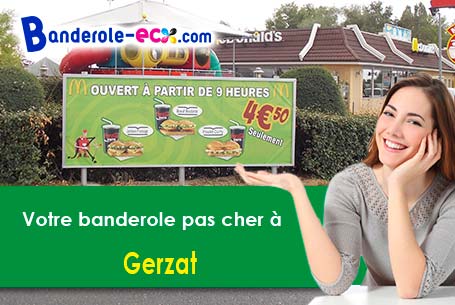 Création inclus pour votre banderole pas cher à Gerzat (Puy-de-Dôme/63360)