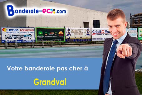 Création inclus pour votre banderole pas cher à Grandval (Puy-de-Dôme/63890)