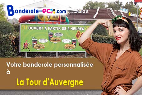 Création gratuite de votre banderole publicitaire à La Tour-d'Auvergne (Puy-de-Dôme/63680)