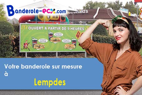 Création gratuite de votre banderole publicitaire à Lempdes (Puy-de-Dôme/63370)