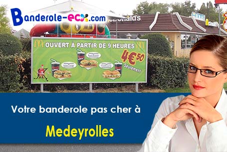 Création gratuite de votre banderole publicitaire à Medeyrolles (Puy-de-Dôme/63220)
