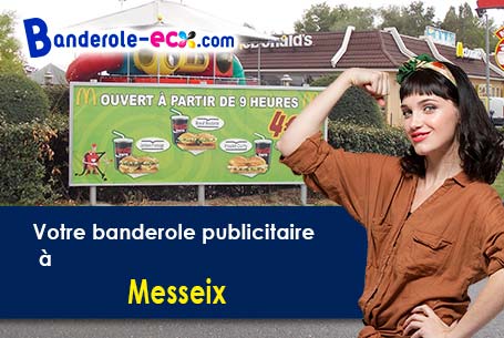 Création gratuite de votre banderole publicitaire à Messeix (Puy-de-Dôme/63750)