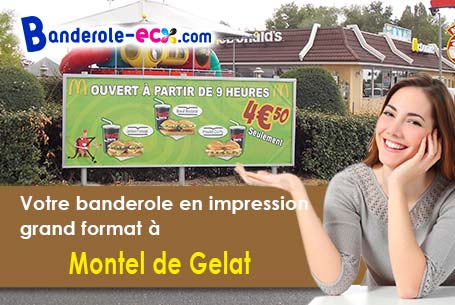 Création gratuite de votre banderole publicitaire à Montel-de-Gelat (Puy-de-Dôme/63380)