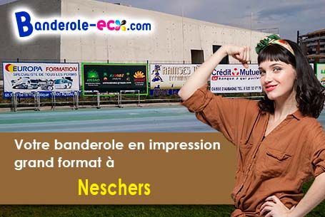 Création gratuite de votre banderole publicitaire à Neschers (Puy-de-Dôme/63320)