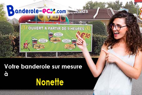 Création inclus pour votre banderole pas cher à Nonette (Puy-de-Dôme/63340)