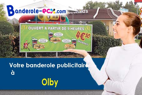 Impression grand format de banderole personnalisée à Olby (Puy-de-Dôme/63210)