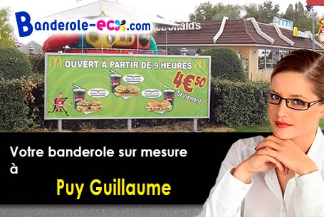 Création gratuite de votre banderole publicitaire à Puy-Guillaume (Puy-de-Dôme/63290)