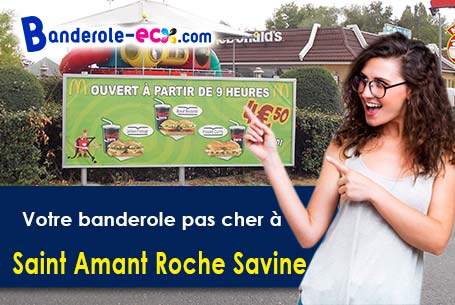Création gratuite de votre banderole publicitaire à Saint-Amant-Roche-Savine (Puy-de-Dôme/63890)