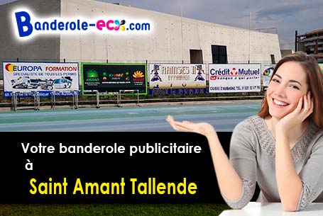 Création gratuite de votre banderole publicitaire à Saint-Amant-Tallende (Puy-de-Dôme/63450)