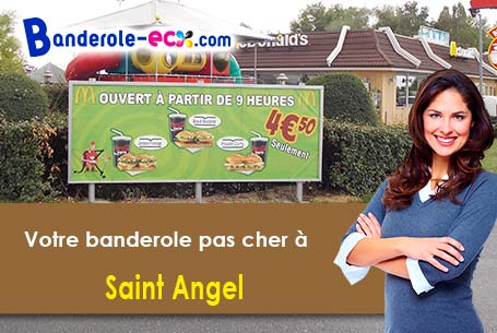 Création gratuite de votre banderole publicitaire à Saint-Angel (Puy-de-Dôme/63410)
