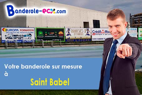 Création gratuite de votre banderole publicitaire à Saint-Babel (Puy-de-Dôme/63500)