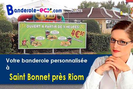 Création gratuite de votre banderole publicitaire à Saint-Bonnet-près-Riom (Puy-de-Dôme/63200)