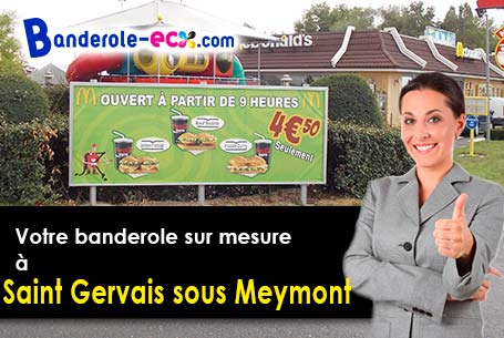 Création gratuite de votre banderole publicitaire à Saint-Gervais-sous-Meymont (Puy-de-Dôme/63880)