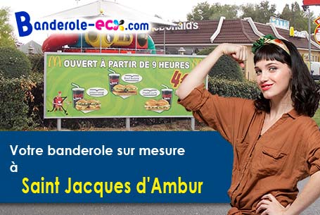 Création gratuite de votre banderole publicitaire à Saint-Jacques-d'Ambur (Puy-de-Dôme/63230)