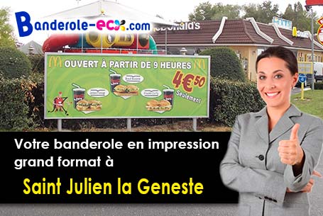 Création gratuite de votre banderole publicitaire à Saint-Julien-la-Geneste (Puy-de-Dôme/63390)