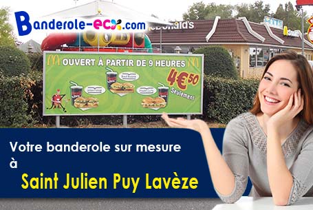 Création inclus pour votre banderole pas cher à Saint-Julien-Puy-Lavèze (Puy-de-Dôme/63820)