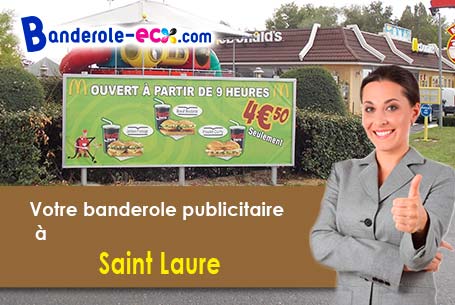 Création inclus pour votre banderole pas cher à Saint-Laure (Puy-de-Dôme/63350)