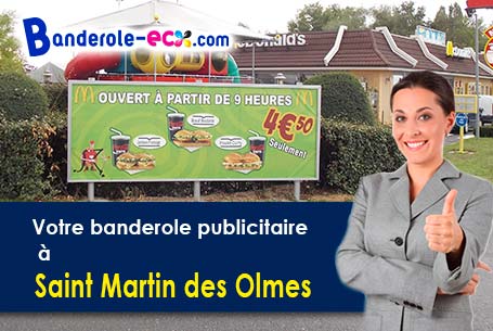 Impression grand format de banderole personnalisée à Saint-Martin-des-Olmes (Puy-de-Dôme/63600)