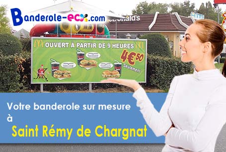 Création inclus pour votre banderole pas cher à Saint-Rémy-de-Chargnat (Puy-de-Dôme/63500)