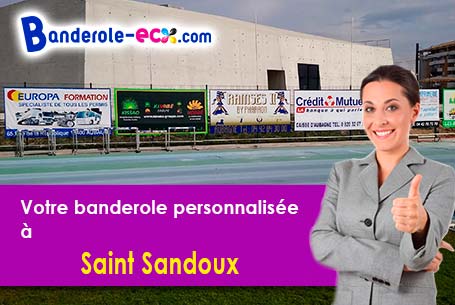 Création gratuite de votre banderole publicitaire à Saint-Sandoux (Puy-de-Dôme/63450)