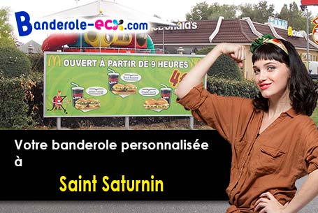Création gratuite de votre banderole publicitaire à Saint-Saturnin (Puy-de-Dôme/63450)