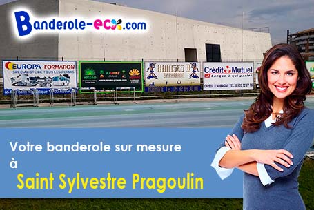 Création gratuite de votre banderole publicitaire à Saint-Sylvestre-Pragoulin (Puy-de-Dôme/63310)