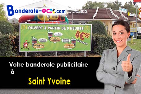 Création inclus pour votre banderole pas cher à Saint-Yvoine (Puy-de-Dôme/63500)