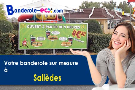 Création inclus pour votre banderole pas cher à Sallèdes (Puy-de-Dôme/63270)