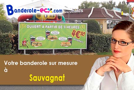 Création gratuite de votre banderole publicitaire à Sauvagnat (Puy-de-Dôme/63470)