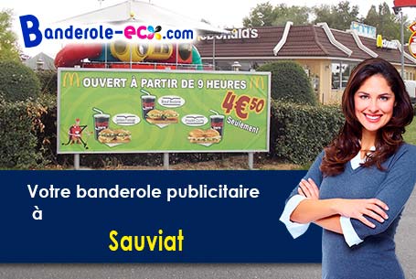 Création inclus pour votre banderole pas cher à Sauviat (Puy-de-Dôme/63120)