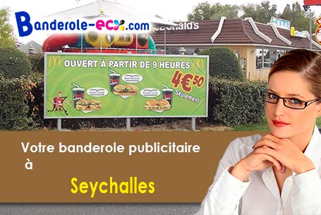 Création inclus pour votre banderole pas cher à Seychalles (Puy-de-Dôme/63190)