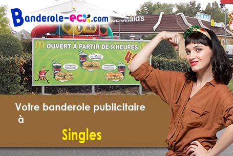 Impression grand format de banderole personnalisée à Singles (Puy-de-Dôme/63690)