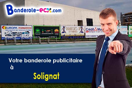 Création gratuite de votre banderole publicitaire à Solignat (Puy-de-Dôme/63500)