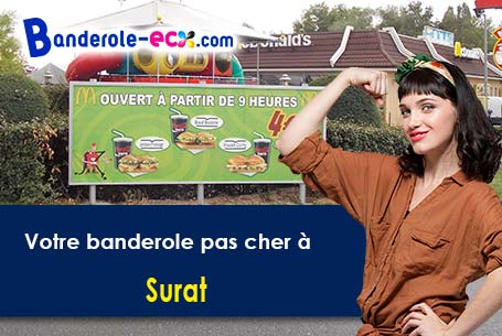 Création gratuite de votre banderole publicitaire à Surat (Puy-de-Dôme/63720)
