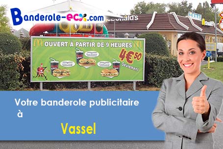 Création gratuite de votre banderole publicitaire à Vassel (Puy-de-Dôme/63910)