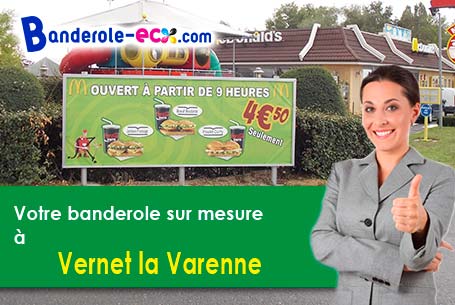 Création gratuite de votre banderole publicitaire à Vernet-la-Varenne (Puy-de-Dôme/63580)