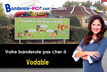 Création gratuite de votre banderole publicitaire à Vodable (Puy-de-Dôme/63500)