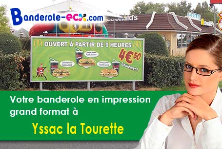Création gratuite de votre banderole publicitaire à Yssac-la-Tourette (Puy-de-Dôme/63200)