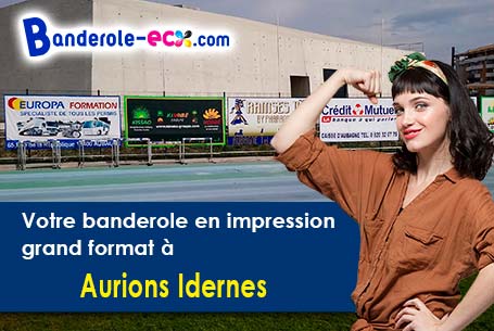 Création inclus pour votre banderole pas cher à Aurions-Idernes (Pyrénées-Atlantiques/64350)