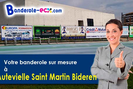 Création gratuite de votre banderole publicitaire à Autevielle-Saint-Martin-Bideren (Pyrénées-Atlant
