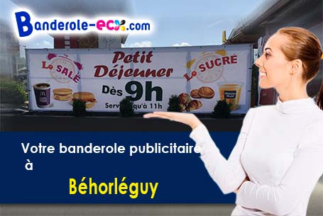 Impression grand format de banderole personnalisée à Béhorléguy (Pyrénées-Atlantiques/64220)