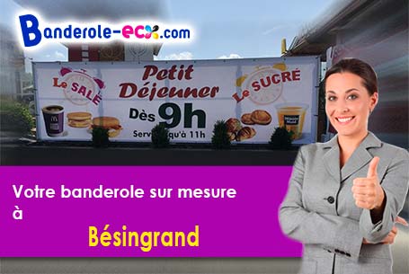 Création gratuite de votre banderole publicitaire à Bésingrand (Pyrénées-Atlantiques/64150)