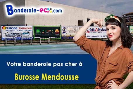 Impression grand format de banderole personnalisée à Burosse-Mendousse (Pyrénées-Atlantiques/64330)