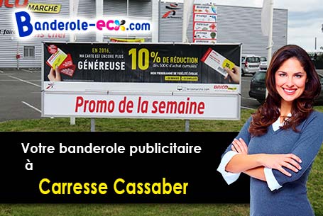 Impression grand format de banderole personnalisée à Carresse-Cassaber (Pyrénées-Atlantiques/64270)