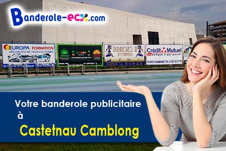 Création inclus pour votre banderole pas cher à Castetnau-Camblong (Pyrénées-Atlantiques/64190)