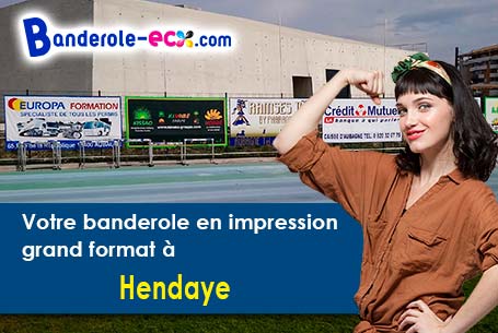 Impression grand format de banderole personnalisée à Hendaye (Pyrénées-Atlantiques/64700)