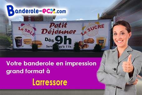 Création gratuite de votre banderole publicitaire à Larressore (Pyrénées-Atlantiques/64480)