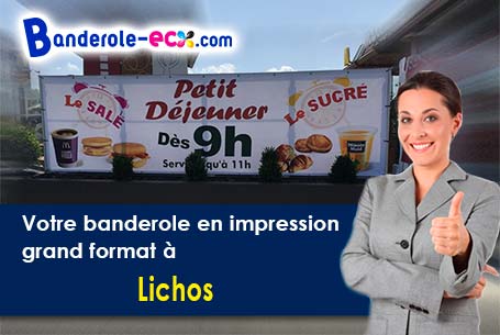 Impression grand format de banderole personnalisée à Lichos (Pyrénées-Atlantiques/64130)